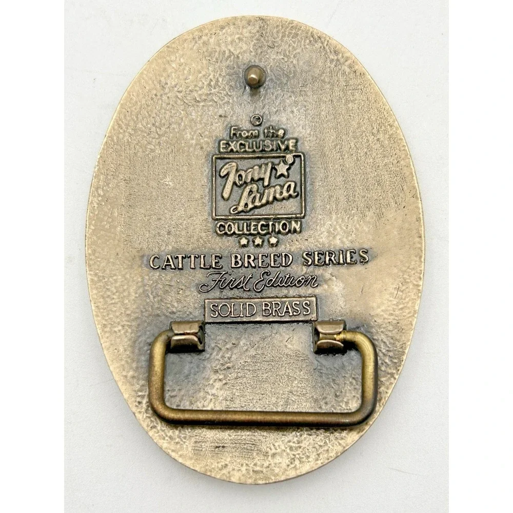 TONY LAMA Simmental Bull Cow Sire Belt Buckle Cattle Breed Series FIRST Edition